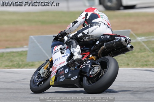 2010-06-26 Misano 3223 Carro - Superbike - Free Practice - Luca Scassa - Ducati 1098R